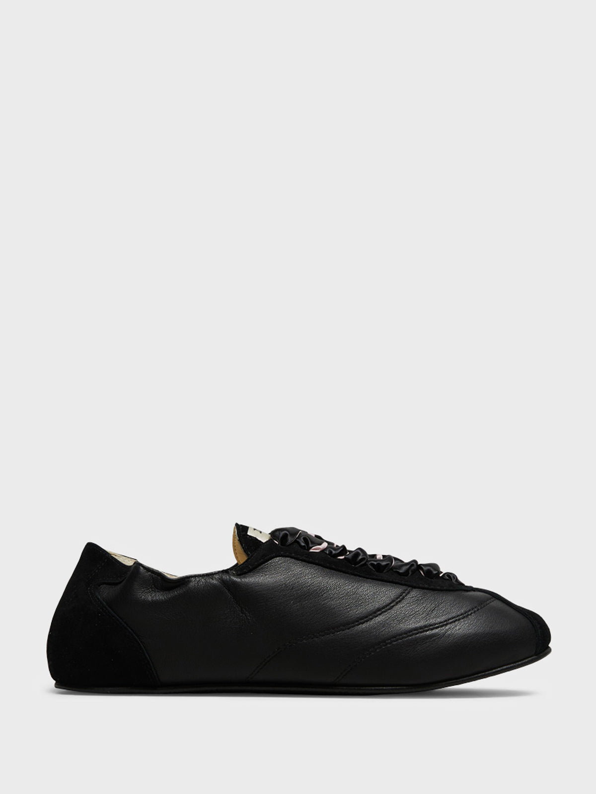 Repetto - Meline Silk Tennis Shoes in Noir