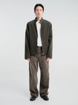 Rier - Full Zip Fleece in Taupe