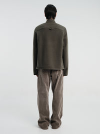 Rier - Full Zip Fleece in Taupe