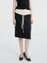 Michelle del Rio - Soledad Skirt in Cream & Black