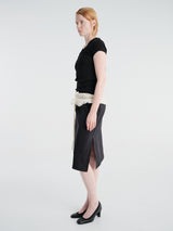 Michelle del Rio - Soledad Skirt in Cream & Black