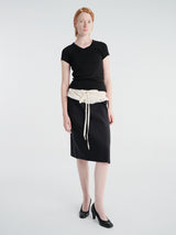 Michelle del Rio - Soledad Skirt in Cream & Black