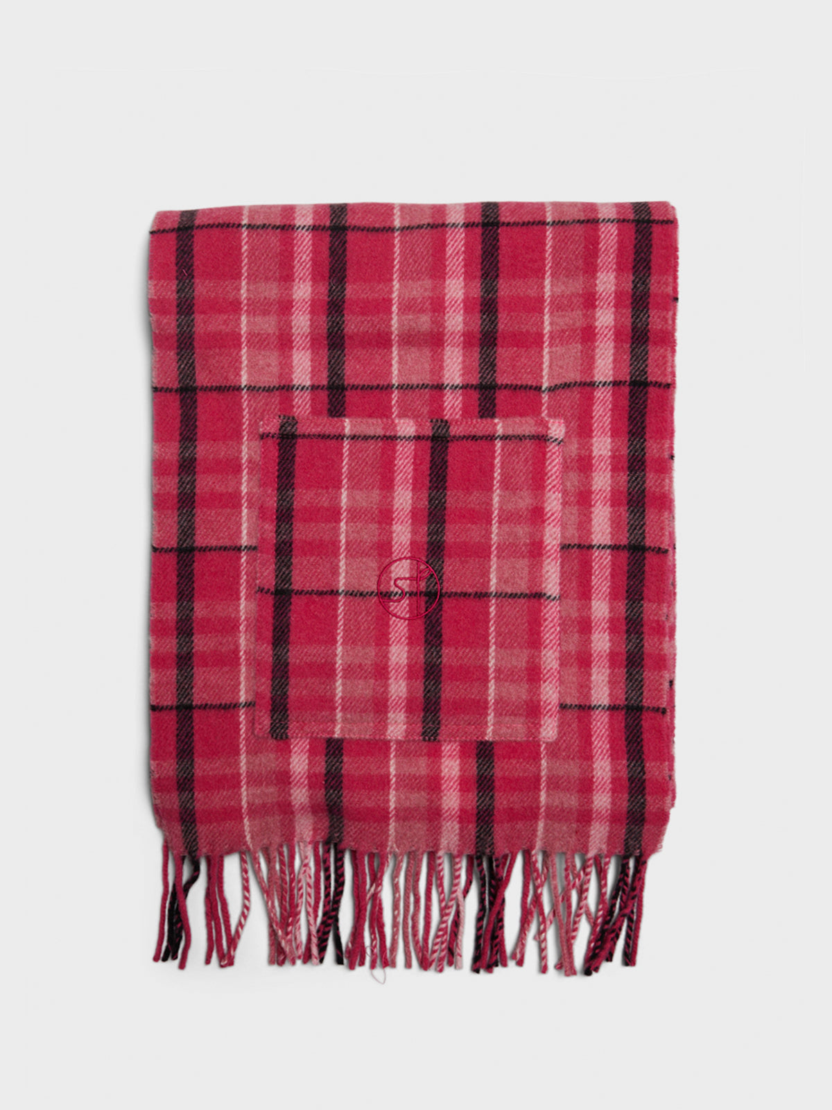 Saks Potts - Schatter Scarf in Pink Check