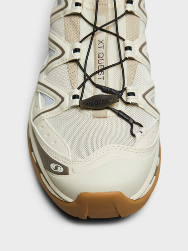 Salomon - XT-Quest Sneakers in Almond Milk, Falcon and White Pepper