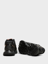 Salomon - XT-Pathway 2 Satin Sneakers in Black, Black and Mahogany Rose