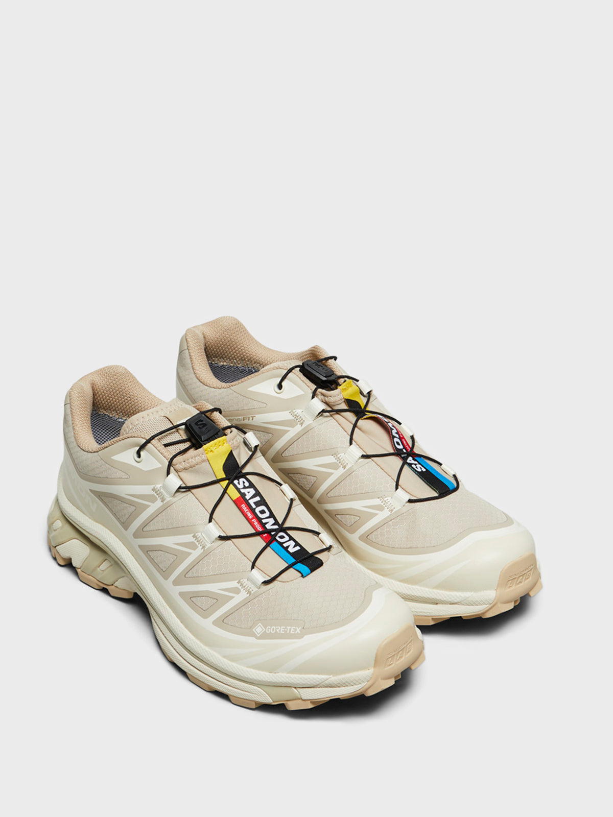 Salomon - XT-6 GTX Sneakers in Oxford Tan, Almond Milk and Safari