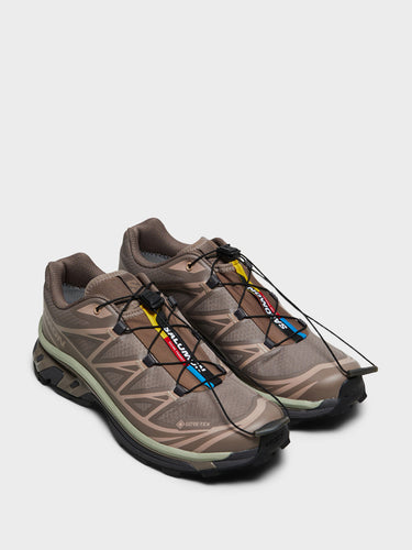Salomon - XT-6 GTX Sneakers in Iron, Etherea and Seagrass