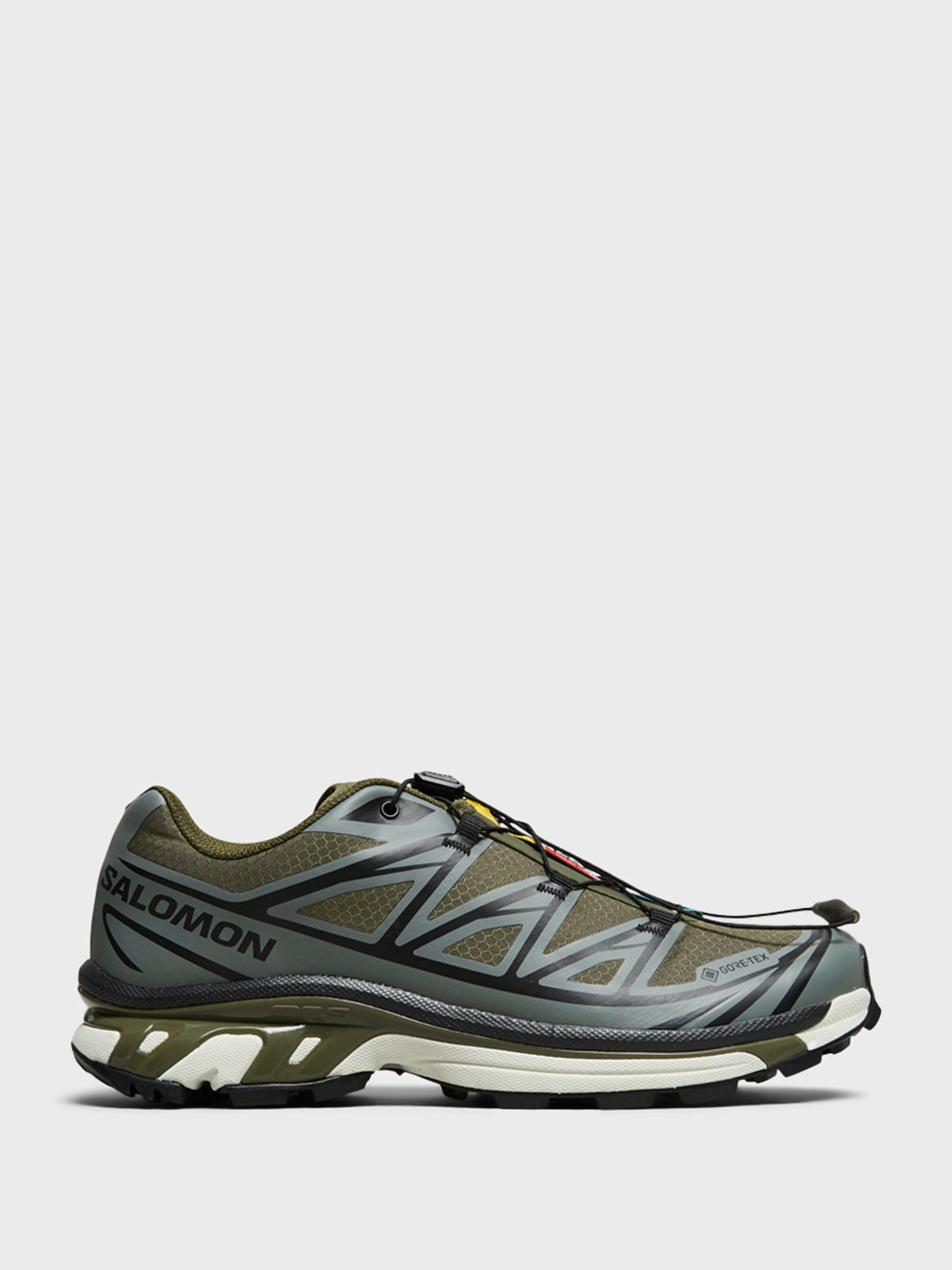 Salomon - XT-6 GTX Sneakers in Olive Night, Sedona Sage and Black