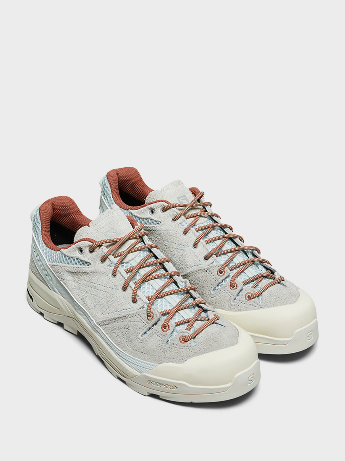 Salomon - X-ALP Suede Sneakers in Ice Flow, Quarry and Russet