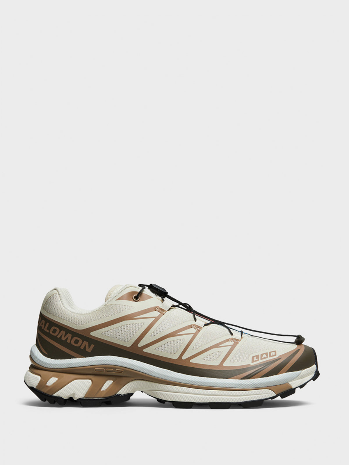 Salomon - XT-6 Sneakers in Almond Milk, Portabella and Ice Flow