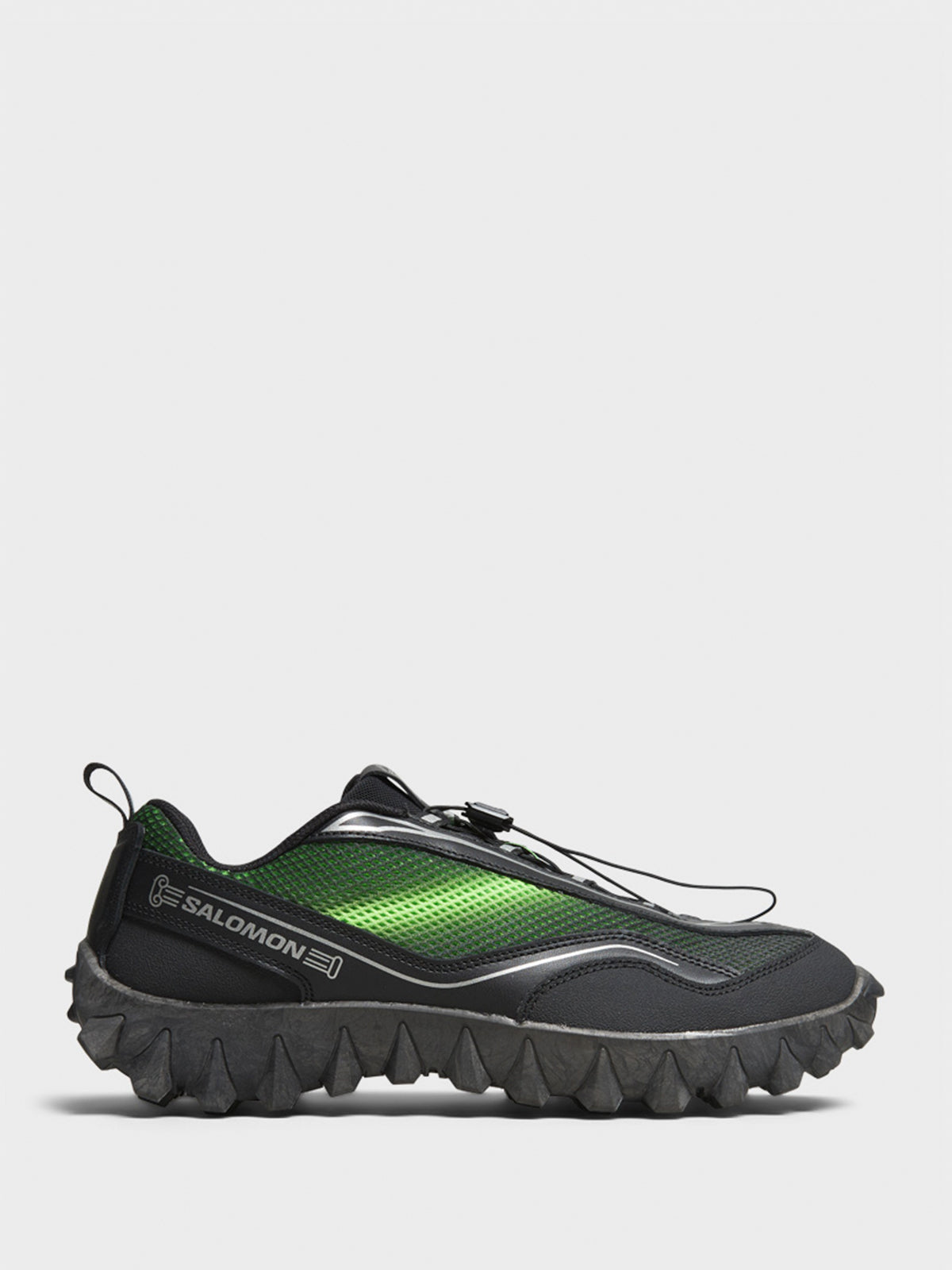 Salomon - Snowclog Aries Sneakers in Black, Green Gecko and Ftw Silver