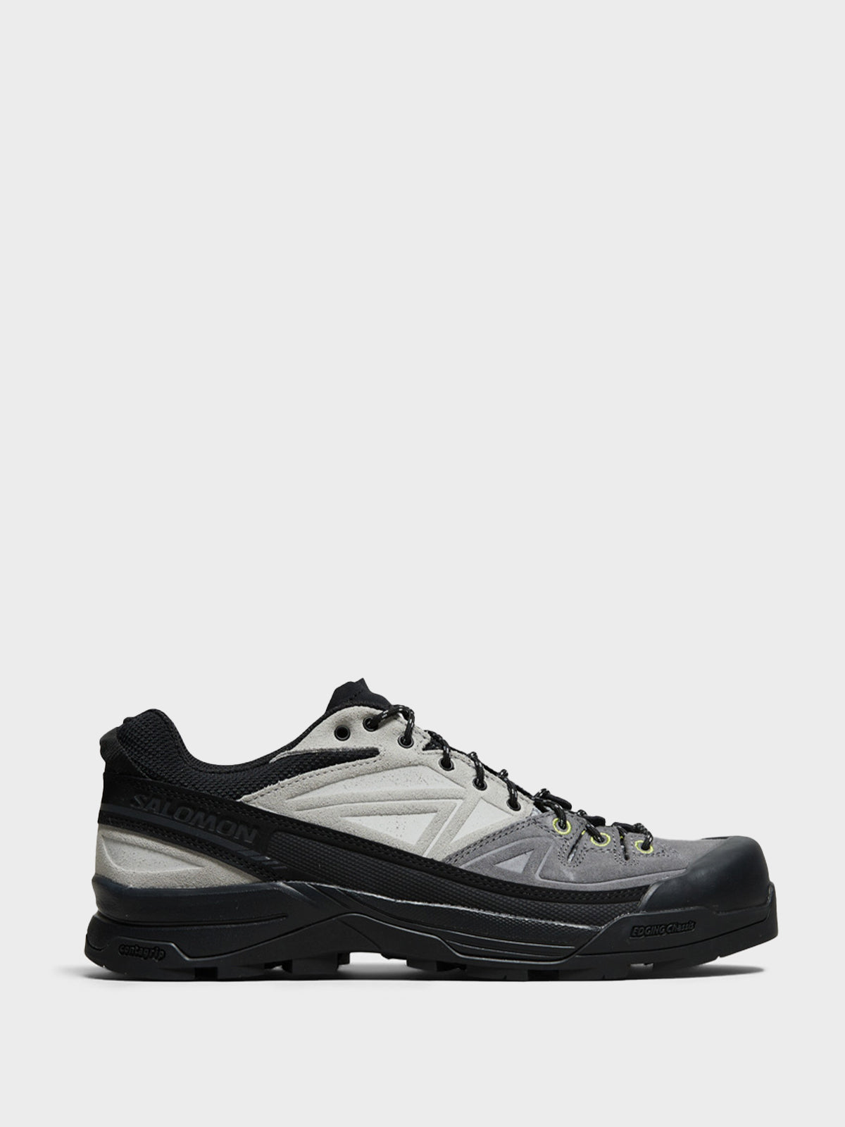 Salomon - X-ALP LTR Sneakers in Black, Castlerock and Dark Citron