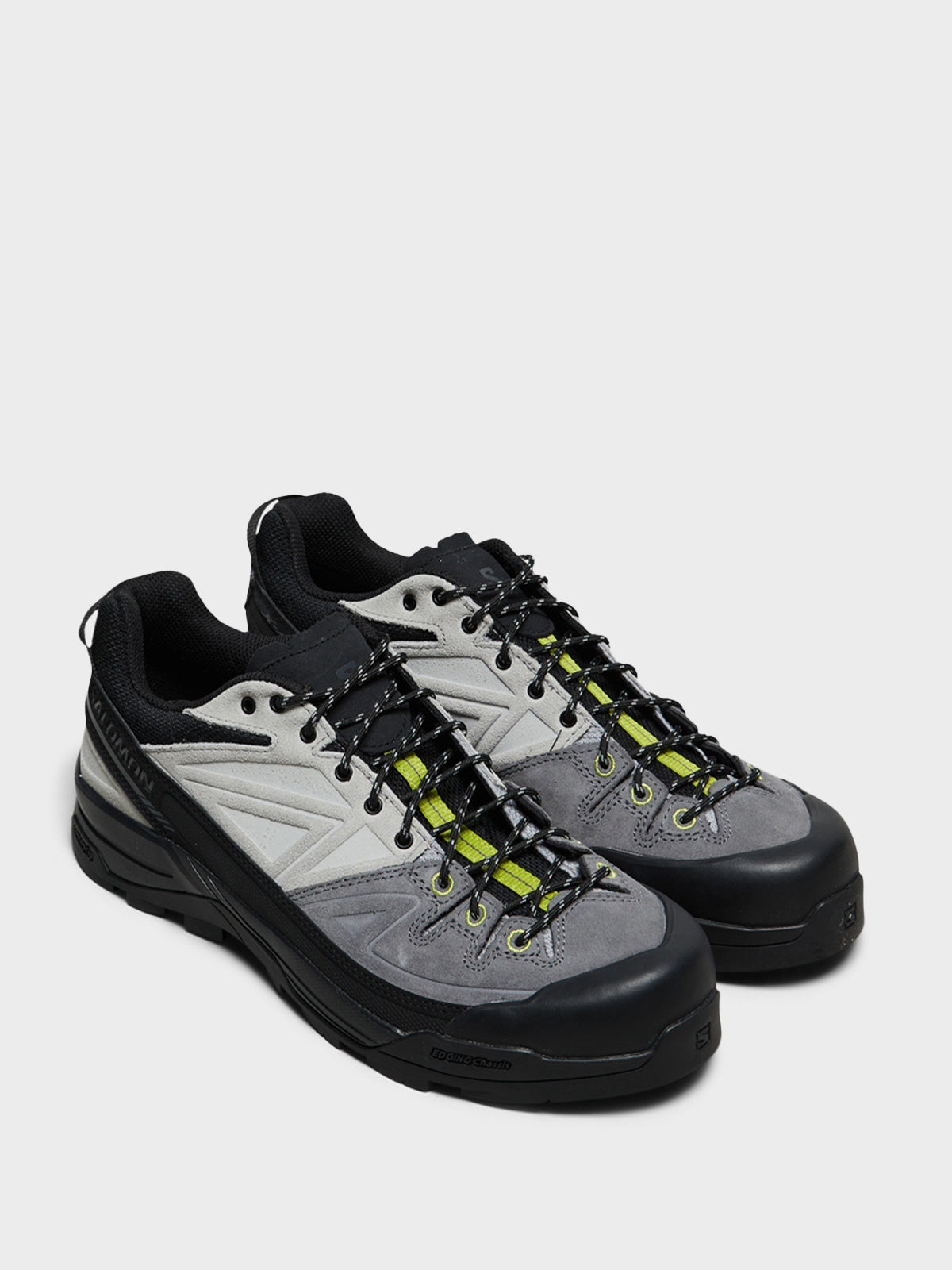 Salomon - X-ALP LTR Sneakers in Black, Castlerock and Dark Citron