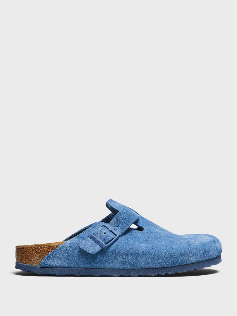 Boston Suede Sandals in Elemental Blue