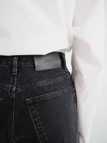 Studio Nicholson - Denjo Denim Pants in Washed Black