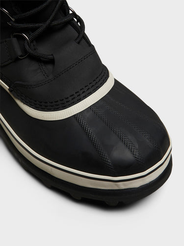Sorel - Men's CARIBOU™ WP in Black and Dark Stone