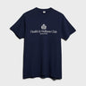 Sporty & Rich - H&W Crest T-Shirt in Dark Navy