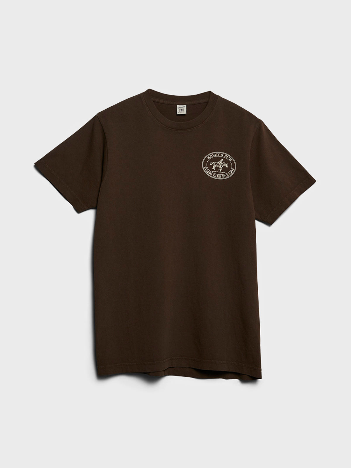 Sporty & Rich - Riding Club T-Shirt in Chocolate