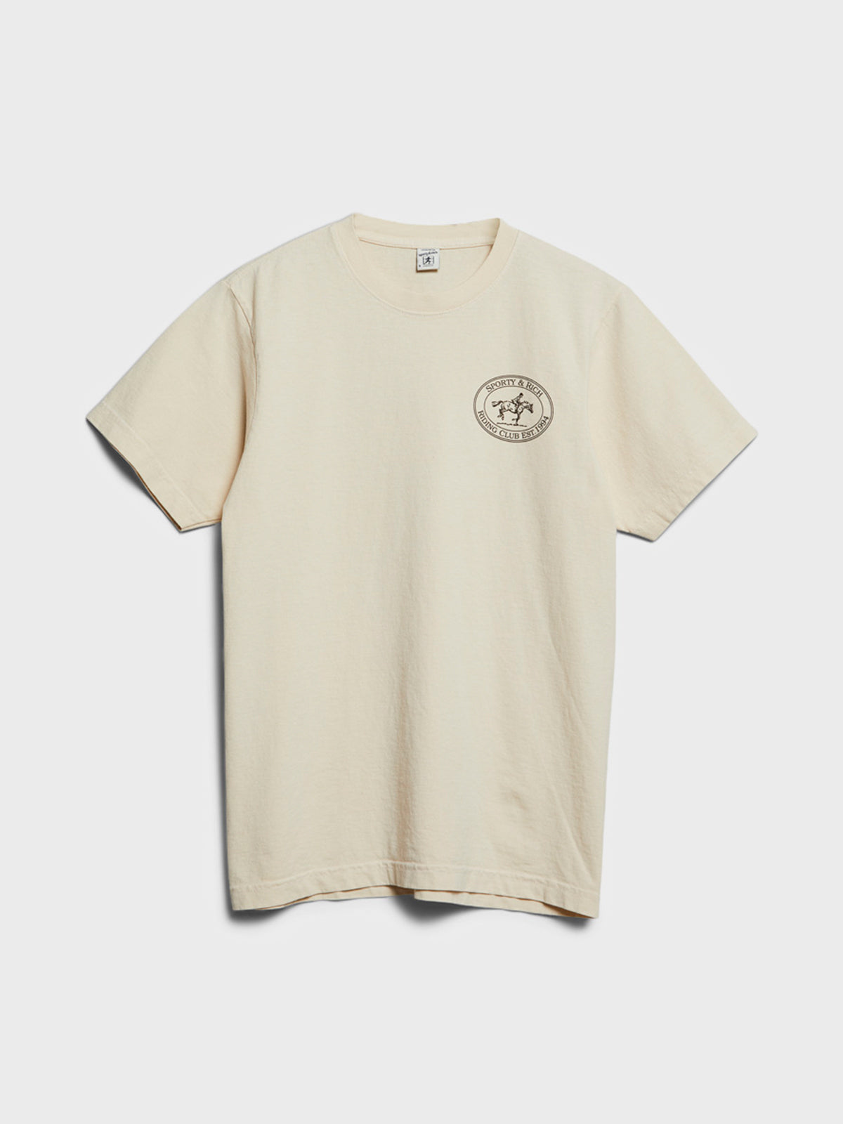 Sporty & Rich - Riding Club T-Shirt in Cream