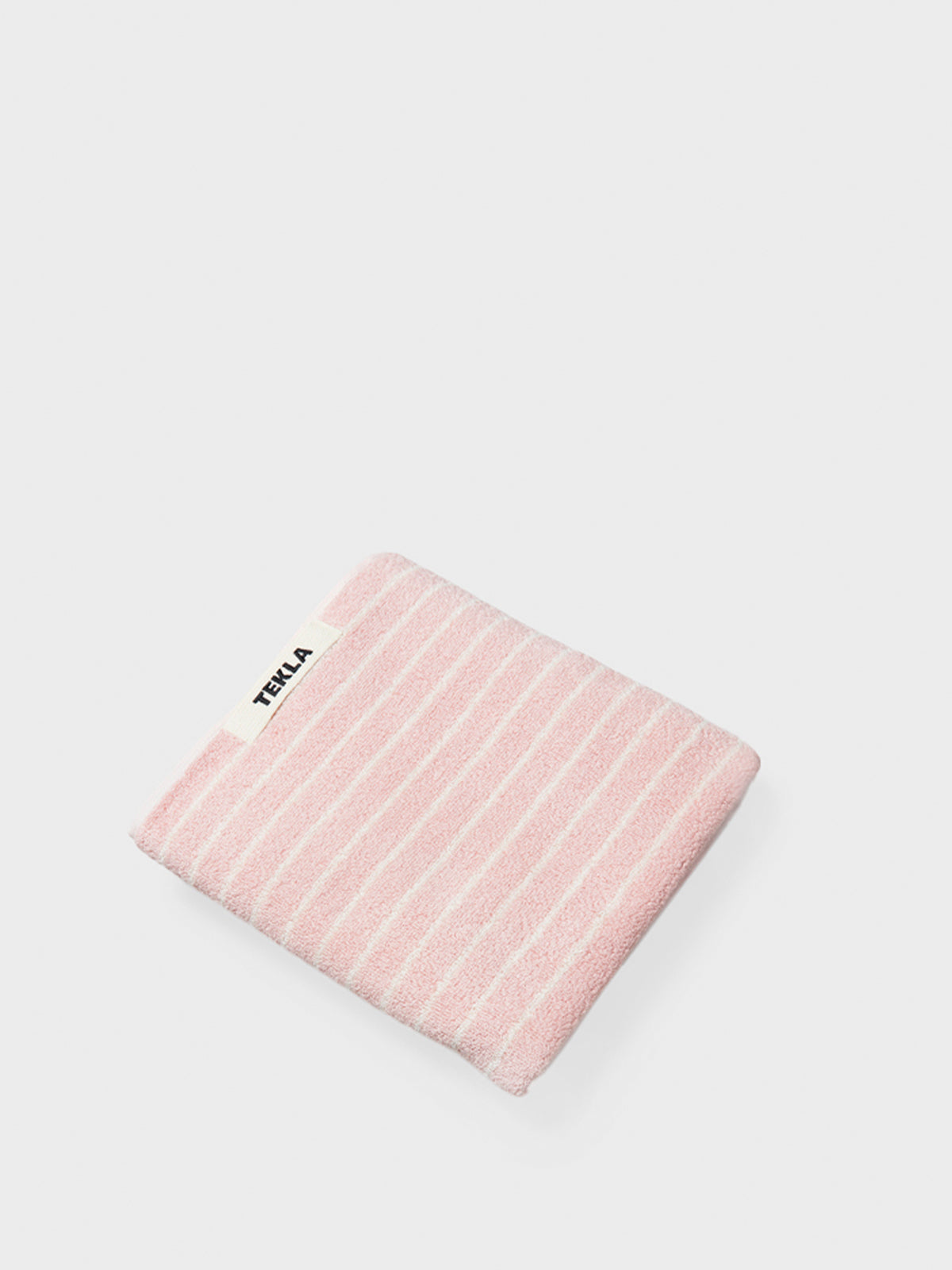 Tekla - Hand Towel in Shaded Pink Stripes