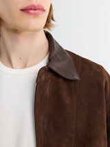 Sunflower - Suede Shirt in Dark Brown