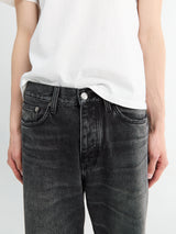 Sunflower - Relaxed Boot Jeans in Deep Black Worn