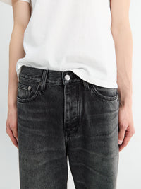 Sunflower - Relaxed Boot Jeans in Deep Black Worn