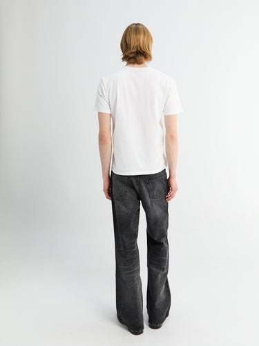 Sunflower - Relaxed Boot Jeans in Deep Black Worn