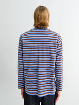 Sunflower - Stripe Longsleeve Pocket T-shirt in Blue
