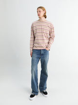 Sunflower - Stripe Longsleeve Pocket T-shirt in Beige