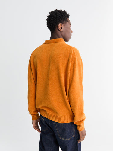 Chenile Polo in Orange