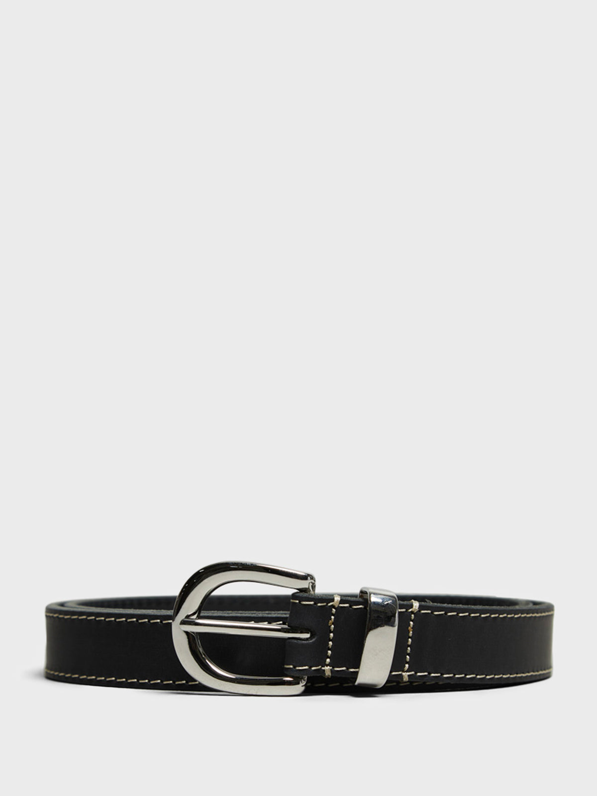 Sunflower - Forte Contrast 2,5 cm Belt in Black