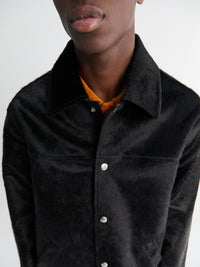 Sunflower - Coach Jacket in Black Cowhide