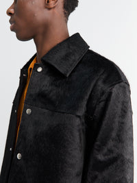 Sunflower - Coach Jacket in Black Cowhide