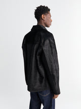 Sunflower - Coach Jacket in Black Cowhide