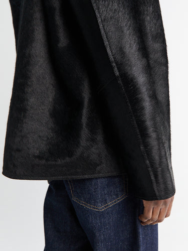 Sunflower - Coach Jacket in Black Cowhide