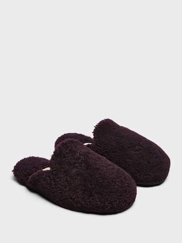 Tekla - Home Slippers in Wine