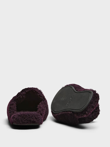 Tekla - Home Slippers in Wine
