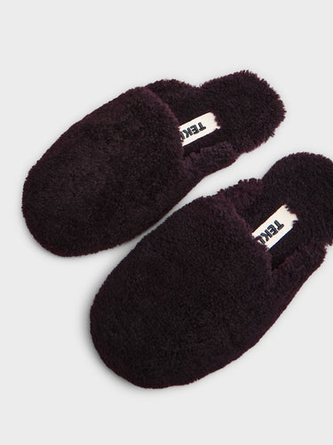 Tekla - Home Slippers in Wine
