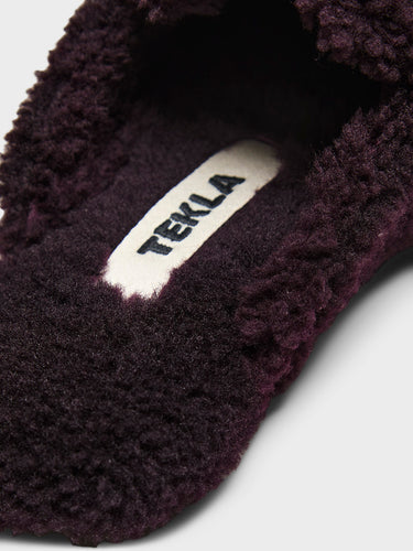 Tekla - Home Slippers in Wine