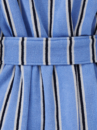Tekla - Hooded Bathrobe in Bassett Stripes