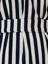 Tekla - Hooded Bathrobe in Humbug Stripes