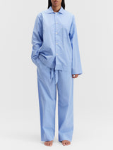 Tekla - Poplin Pyjamas Pants in Cornflower Blue