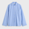 Tekla - Poplin Pyjamas Shirt in Cornflower Blue