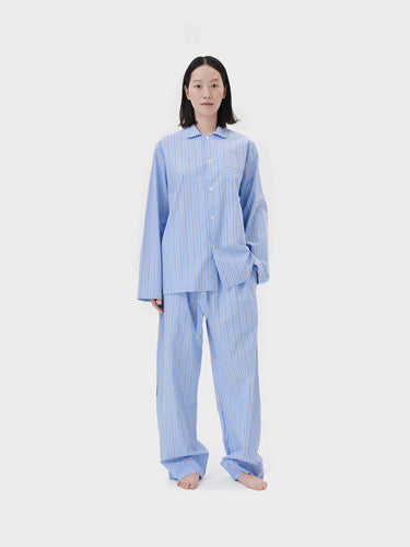 Tekla - Poplin Pyjamas Pants in Bassett Stripes