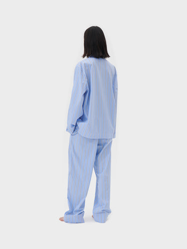 Tekla - Poplin Pyjamas Pants in Bassett Stripes