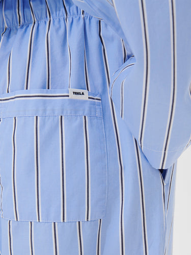 Tekla - Poplin Pyjamas Pants in Bassett Stripes