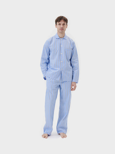 Tekla - Poplin Pyjamas Pants in Bassett Stripes
