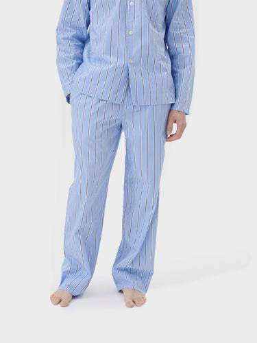 Tekla - Poplin Pyjamas Pants in Bassett Stripes