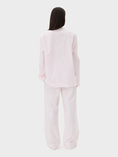 Tekla - Poplin Pyjamas Pants in Hatty Stripes